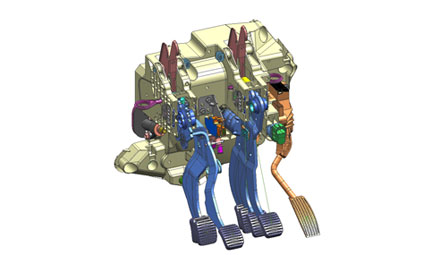 Diseño mecanico para la industria de la automoción. Útil pedalera