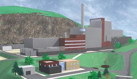 Industrial Plants. Incinerator plant