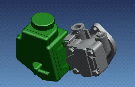 Automotive mechanical design - Injection pump oil tank