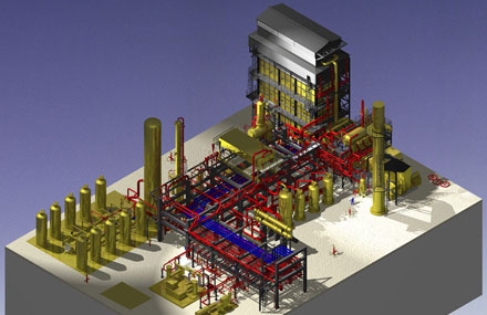Plantas industriales - Ingeniería de detalle - Maqueta de planta industrial